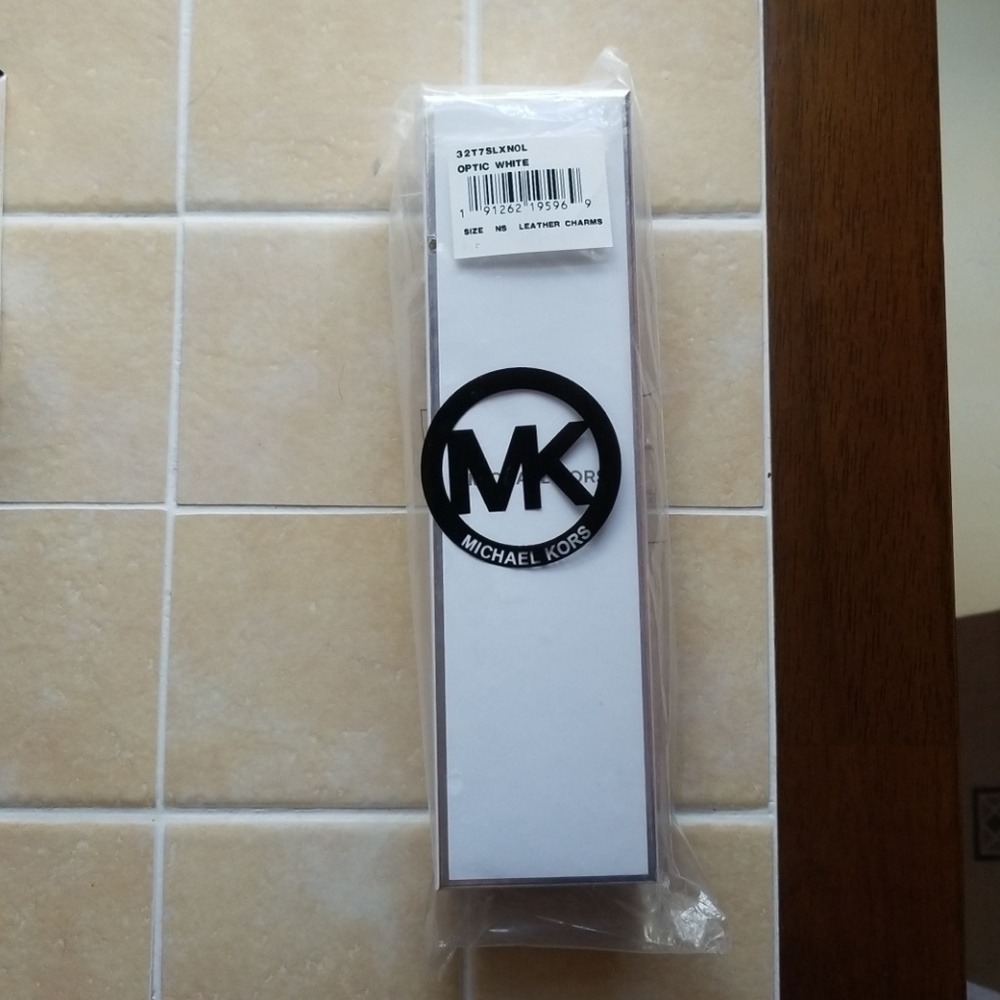 Michael Kors Leather tassle and Lock key chain